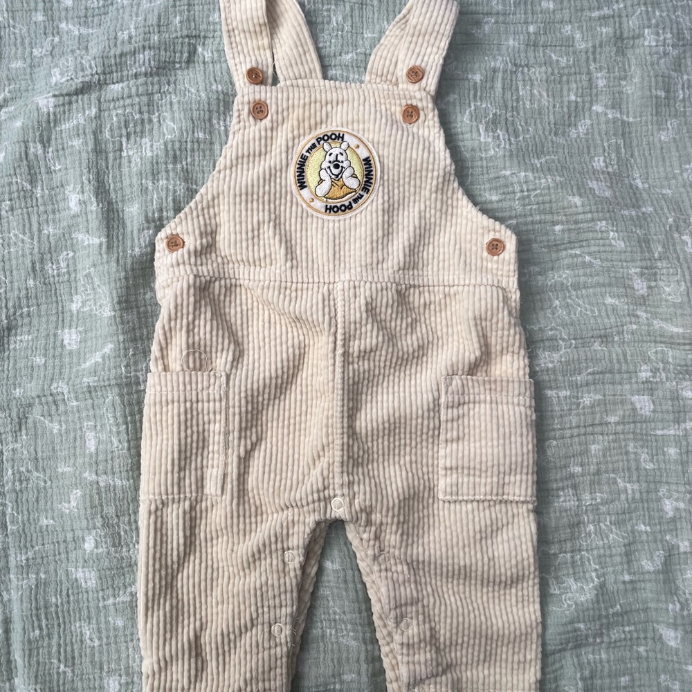 6/9M WTP Cream Corduroy Overalls